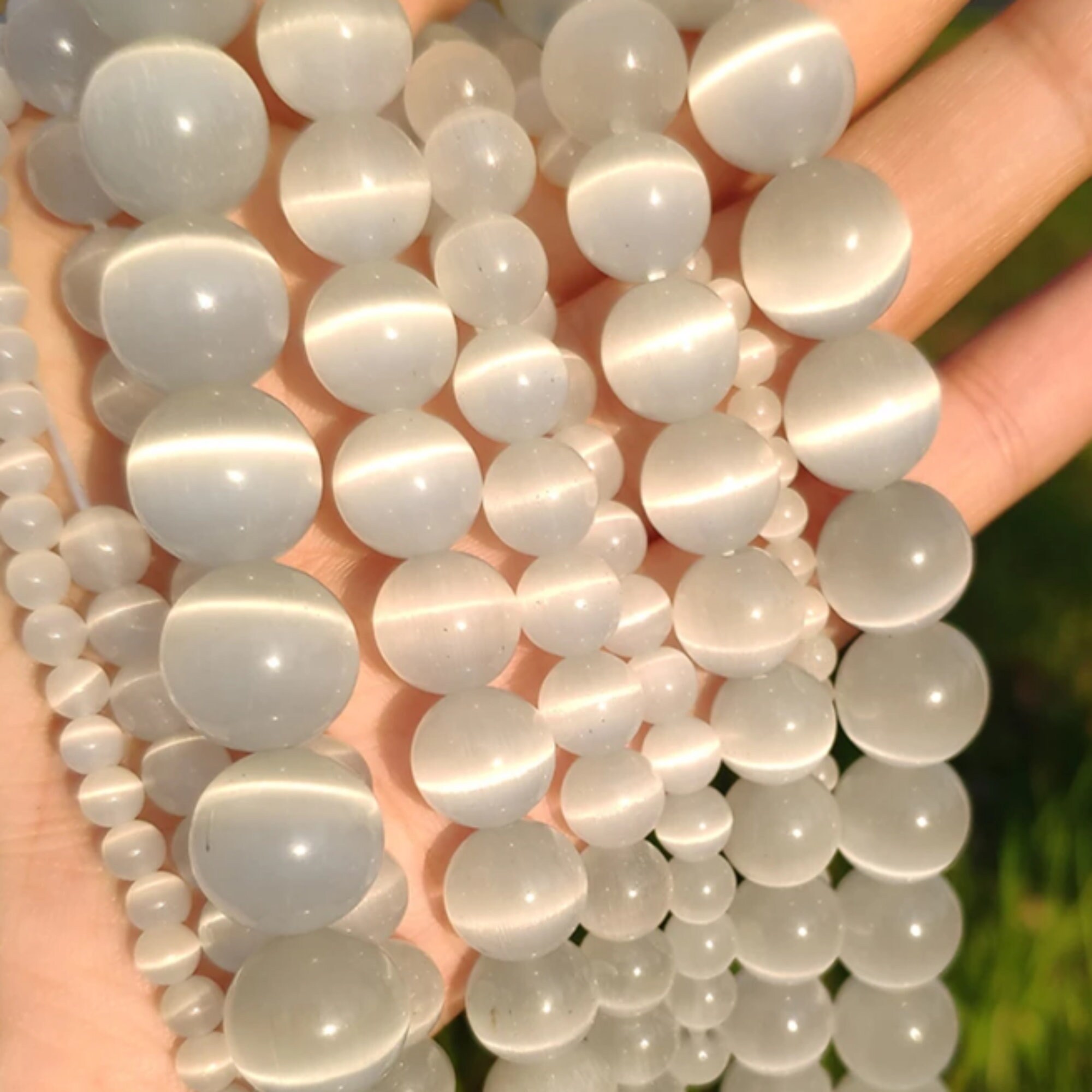 White cats eye stone sale