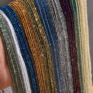 1 mm 190 pezzi Perline Rondelle in Vetro Cristallo Lucido per Accessori per la Creazione di Gioielli