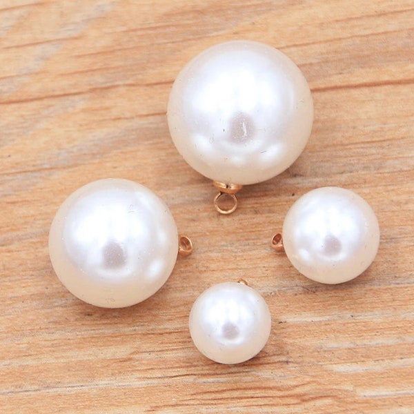 8-18mm 30pcs Imitation Pearl Charm Pendant for Jewelry Making