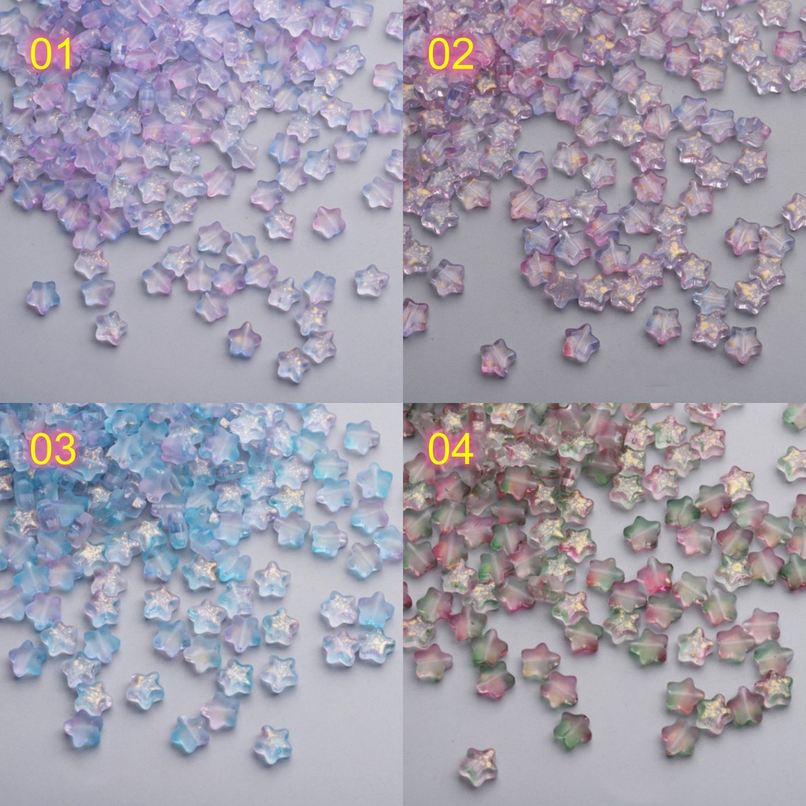 50pcs 8mm Star Czech Glass Loose Spacer Beads Jewelry Making - Etsy