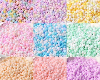 2/3/4mm Matte Color Glass Seed Beads Shape Jewelry Making Accessories
