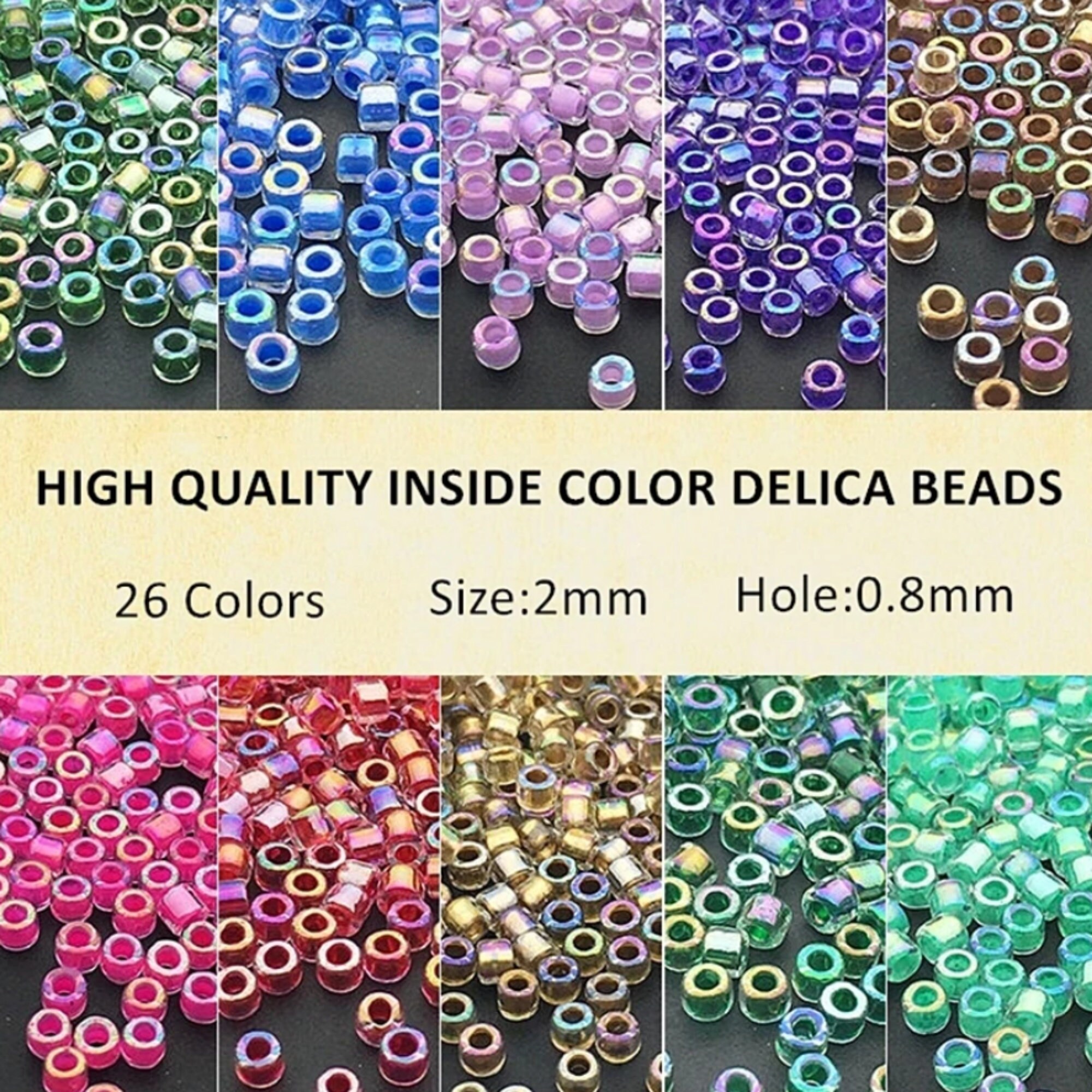 2mm Multicolor Seed Bead Pack – Beads, Inc.