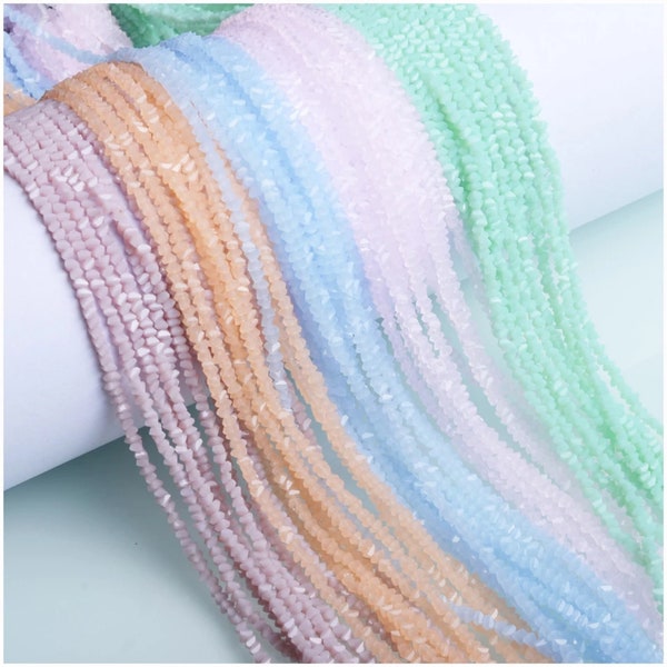 Triangle Glass Beads Etsy