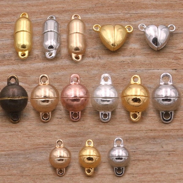 10 Set Magnetic Clasps Connectors Component for Jewelry Making