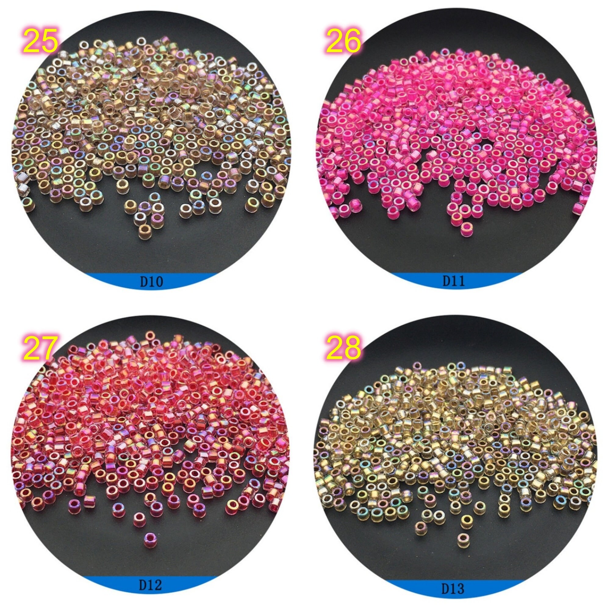 2mm Multicolor Seed Bead Pack – Beads, Inc.