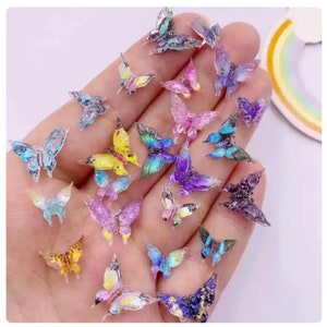 30 Stück Mini Schmetterling Cabochon Cabochon zur Schmuckherstellung