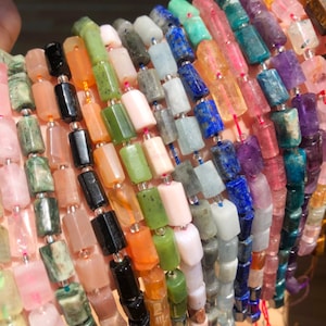 Tube Stone Beads for Jewelry Making Bracelet Earrings