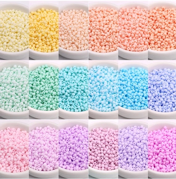 2mm 3mm 4mm 24 Colors Glass Seed Bead Box Set Charm Beads for -  Sweden