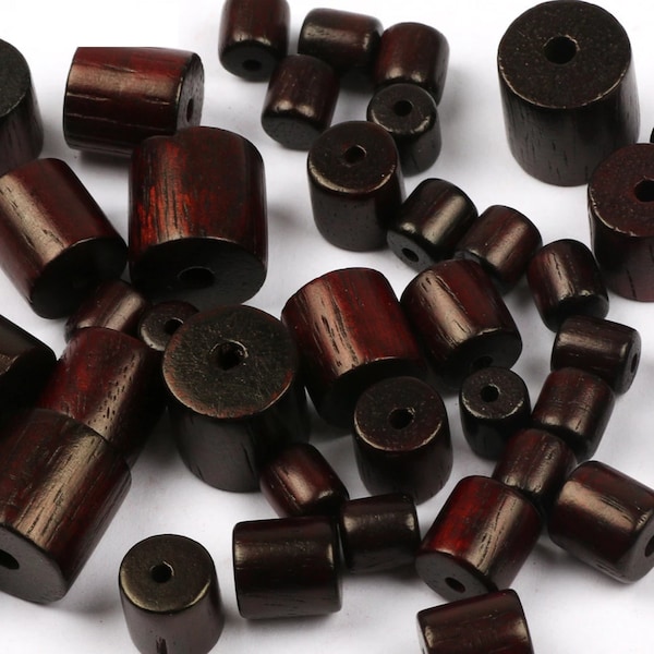 6/8/10/12 Cylinder Wood Spacer Beads for Jewelry Making Accessories