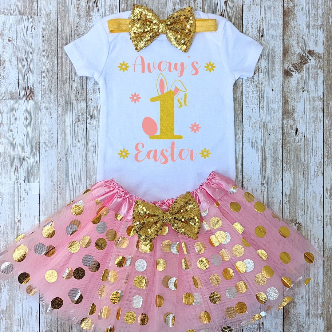 GIRLS 1st EASTER OUTFIT, My First Easter Baby Girl Outfit, Personalized — free download