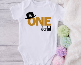 Mr onderful 1st Birthday Boy outfit, Boys 1st Birthday, Prince Birthday Outfit, Personalized 1st Birthday shirt, Baby boy first Birthday tee