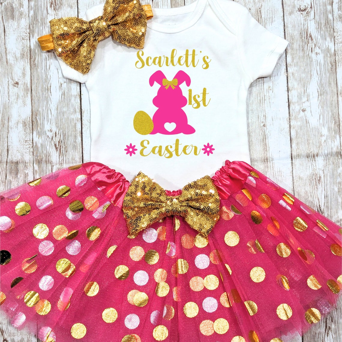 Baby Girls First Easter Outfit, Girl 1st Easter Outfit, First Easter — free download