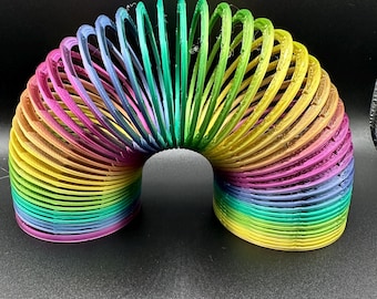3D Printed Rainbow Coil Toy
