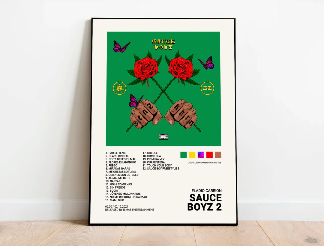 Eladio Carrion / SAUCE BOYZ 2 / Digital Printable Album Etsy