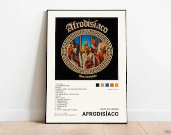RAUW ALEJANDRO / AFRODISÍACO / Imprimible digital, portada del álbum, póster, decoración del hogar, reggaeton