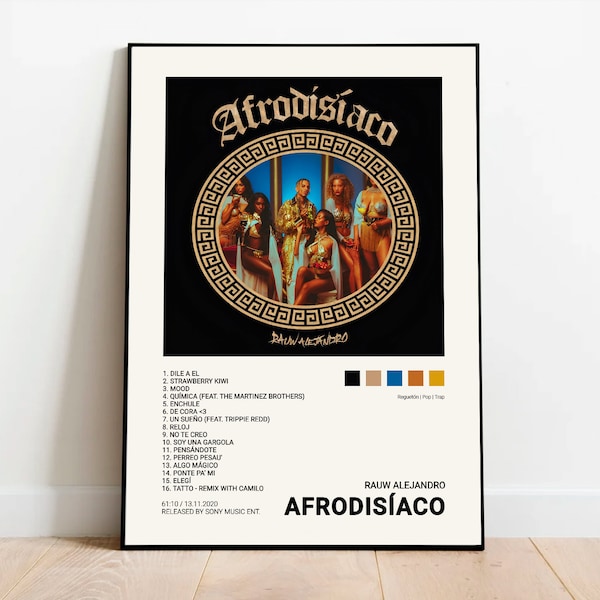 RAUW ALEJANDRO / APHRODISIAC / Digital printable, album cover, poster, home decor, reggaeton