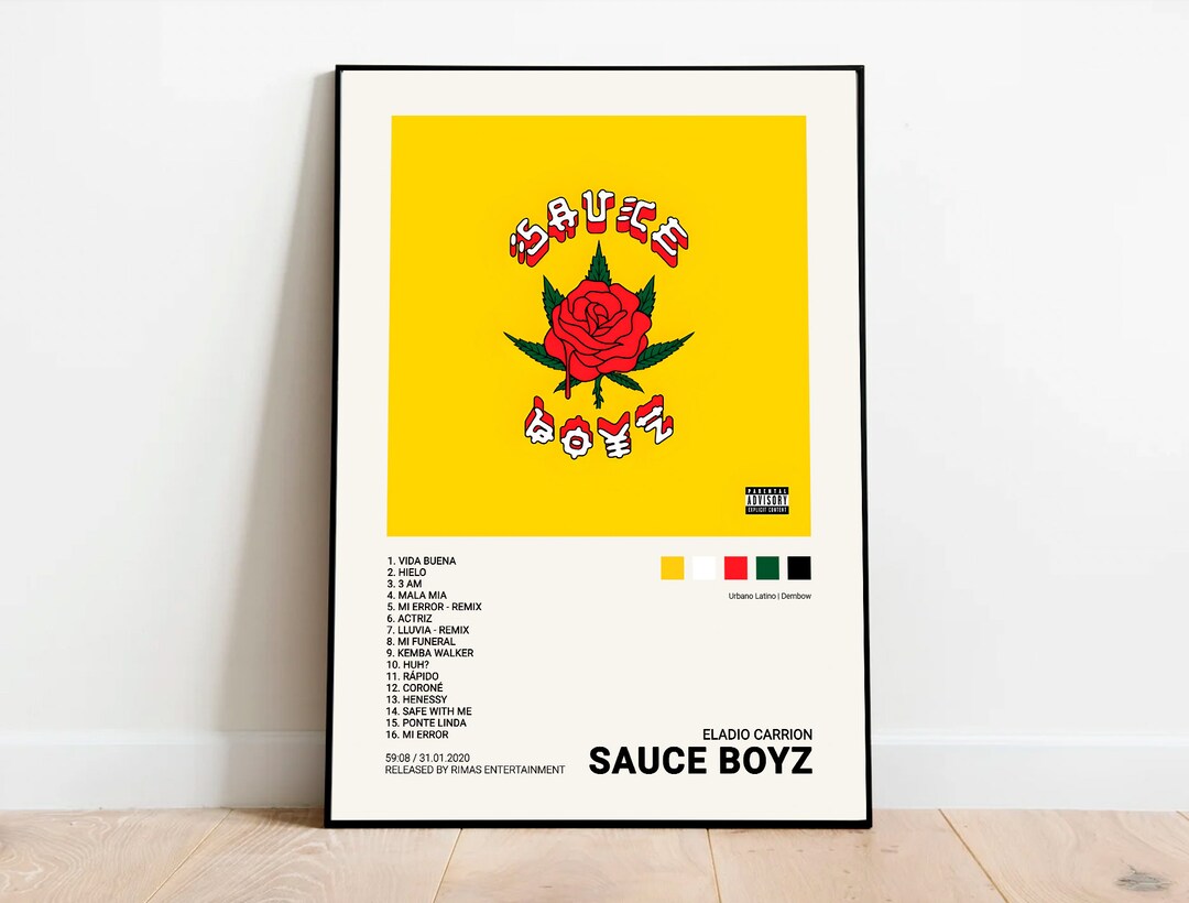 Eladio Carrion / Sauce Boyz / Imprimible digital portada del Etsy España