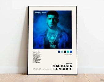 Anuel AA / Real Hasta La Muerte / Imprimible digital, portada del álbum, póster, decoración del hogar, reggaeton