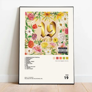FEID / 19 / Digital printable, album cover, poster, home decor, reggaeton