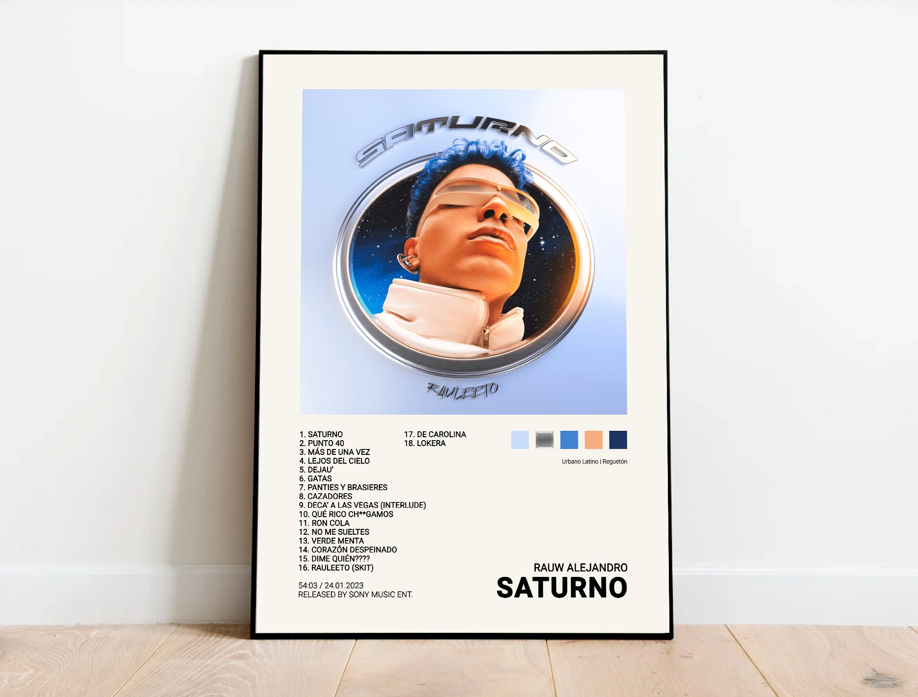 RAUW ALEJANDRO / SATURNO / Imprimible digital, portada del álbum