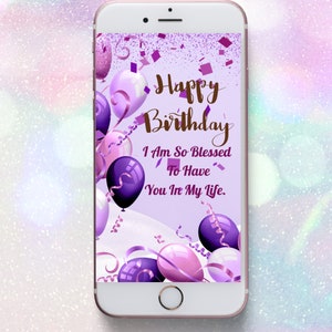 I Am So Blessed to Have in You in My Life Birthday E-card, Heartfelt Digital Birthday Card for Best friend/Family, MP4 file instant download