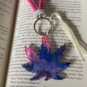 Handmade Resin Leaf Keychain