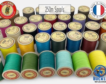 Fil au Chinois ワックス加工リネン糸 - 250m巻き - フランス製