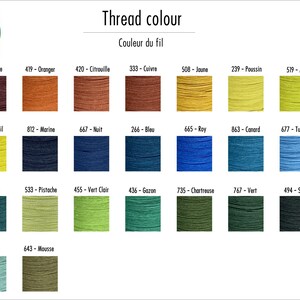 Fil Au Chinois 532 Waxed Linen Thread 0.57mm, Leather Sewing Thread, Made in France image 3
