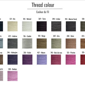 Fil Au Chinois 532 Waxed Linen Thread 0.57mm, Leather Sewing Thread, Made in France image 2