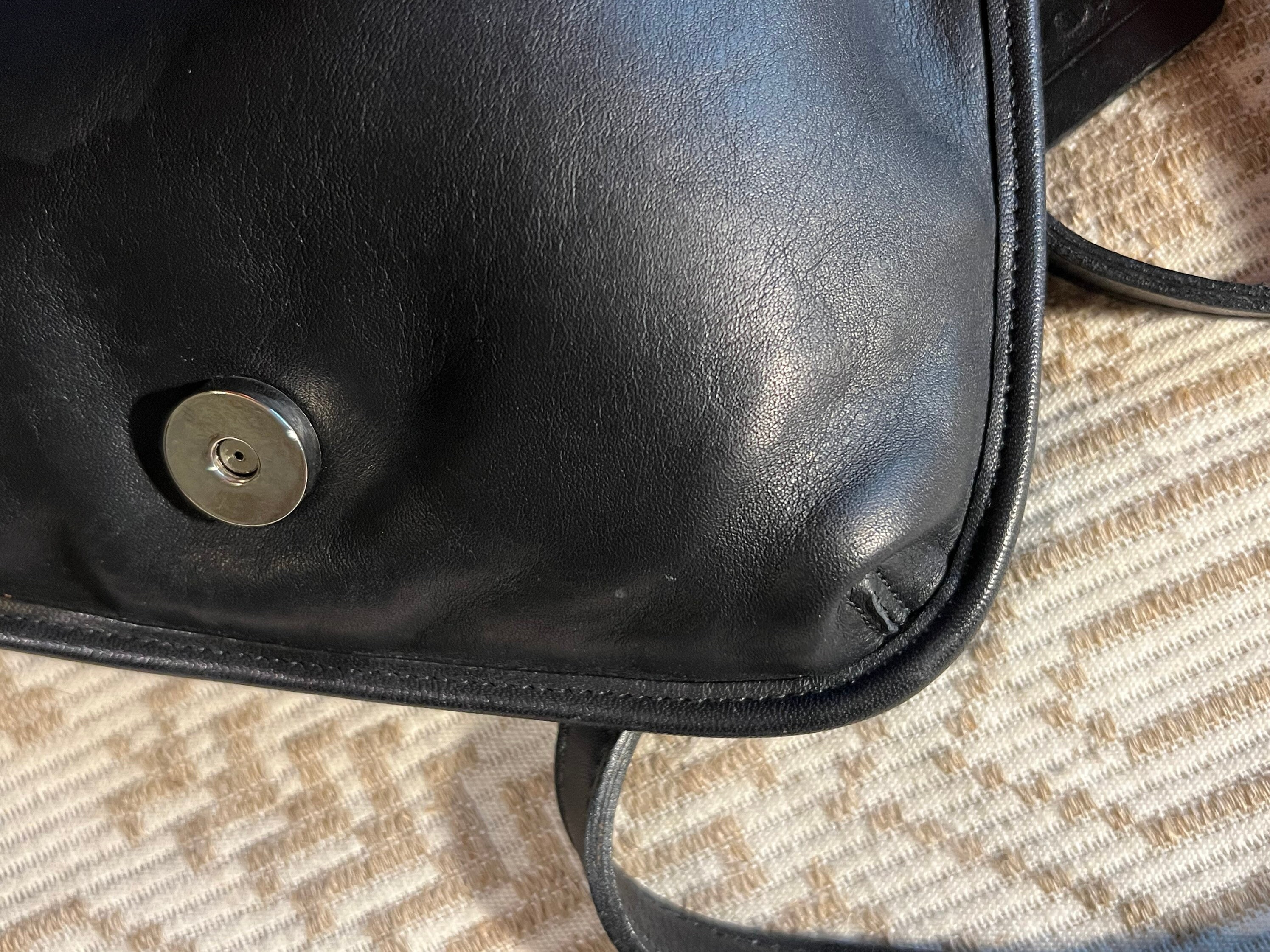 COACH Mini Hippie Slim Saddle Crossbody Bag Black Leather - Etsy