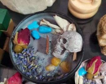 Creativity MoonMilk First Quarter Moon Phase Intention Candle
