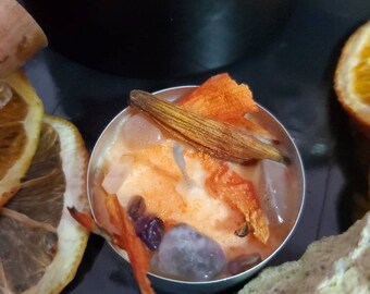 Carribean Sea Travel Waxing Gibbous Moon Phase Intention Candle