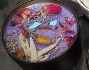 Creativity MoonMilk First Quarter Moon Phase Intention Candle