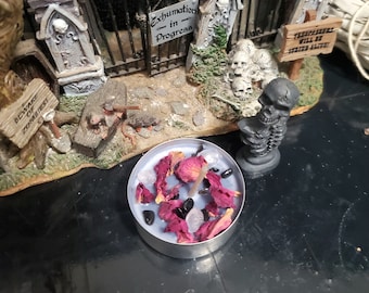 Black Rose Self Love Waning Crescent Moon Soy Intentions Candle