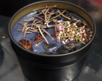 Red Currant Protection Full-Moon Moon Phase Intention Candle