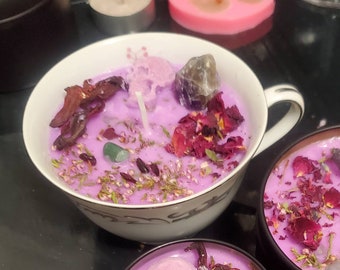 Calm Vanilla Seduction New-Moon Moon Phase Intention Candle