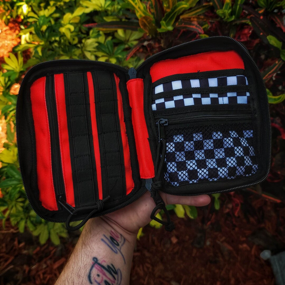 Black and White Check Reaper Pouch Everyday Carry EDC Etsy