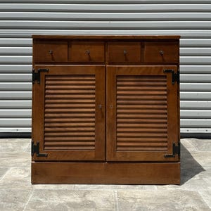 SUMTER CABINET Solid Hard Rock Maple Rustic Early American 61