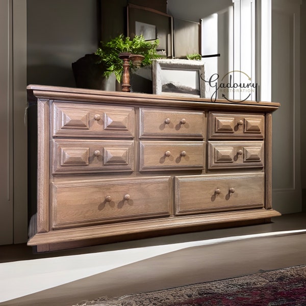 Long Vintage Tv Stand Etsy