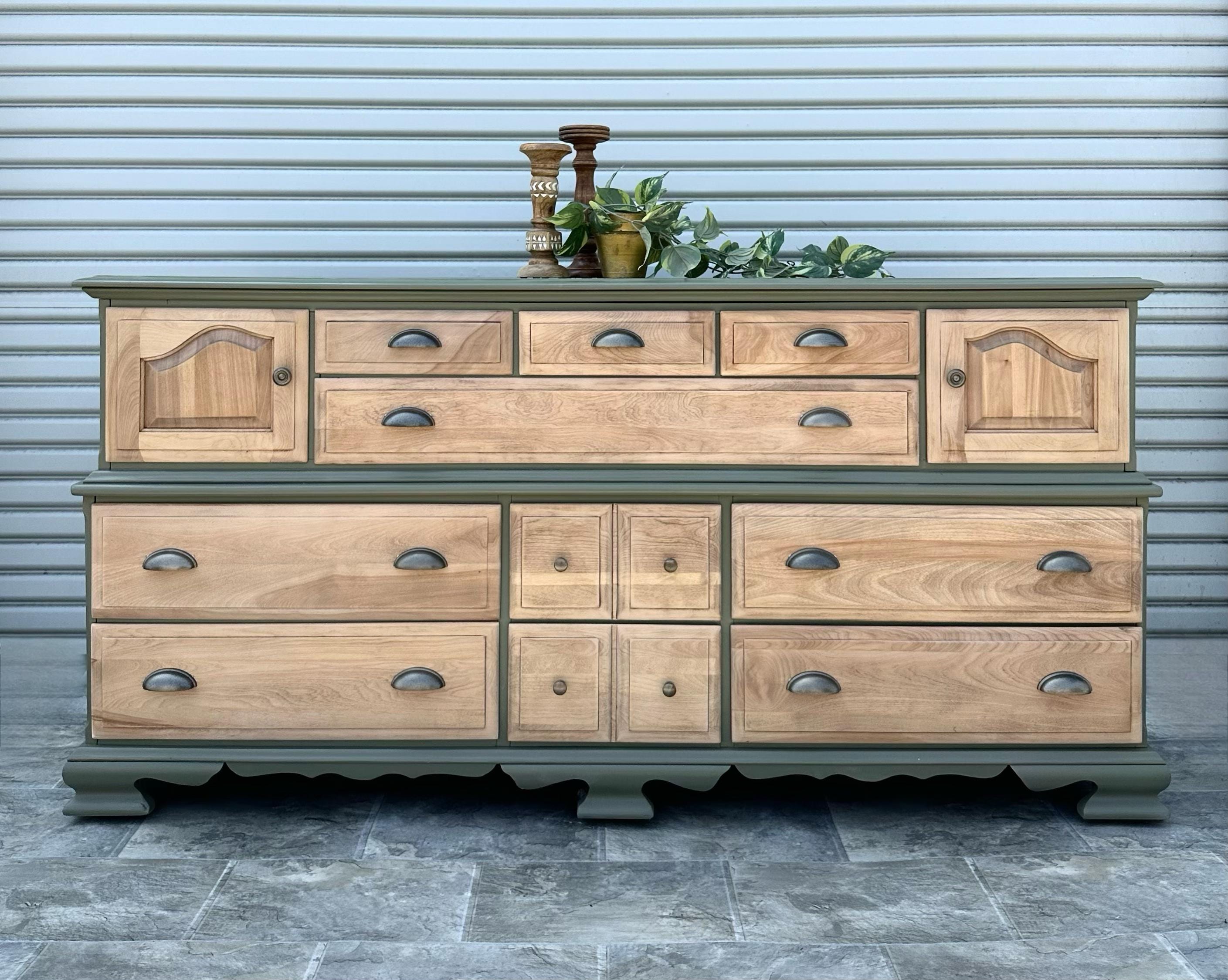 Wood Green Dresser - Etsy Wood Green Dresser - Etsy