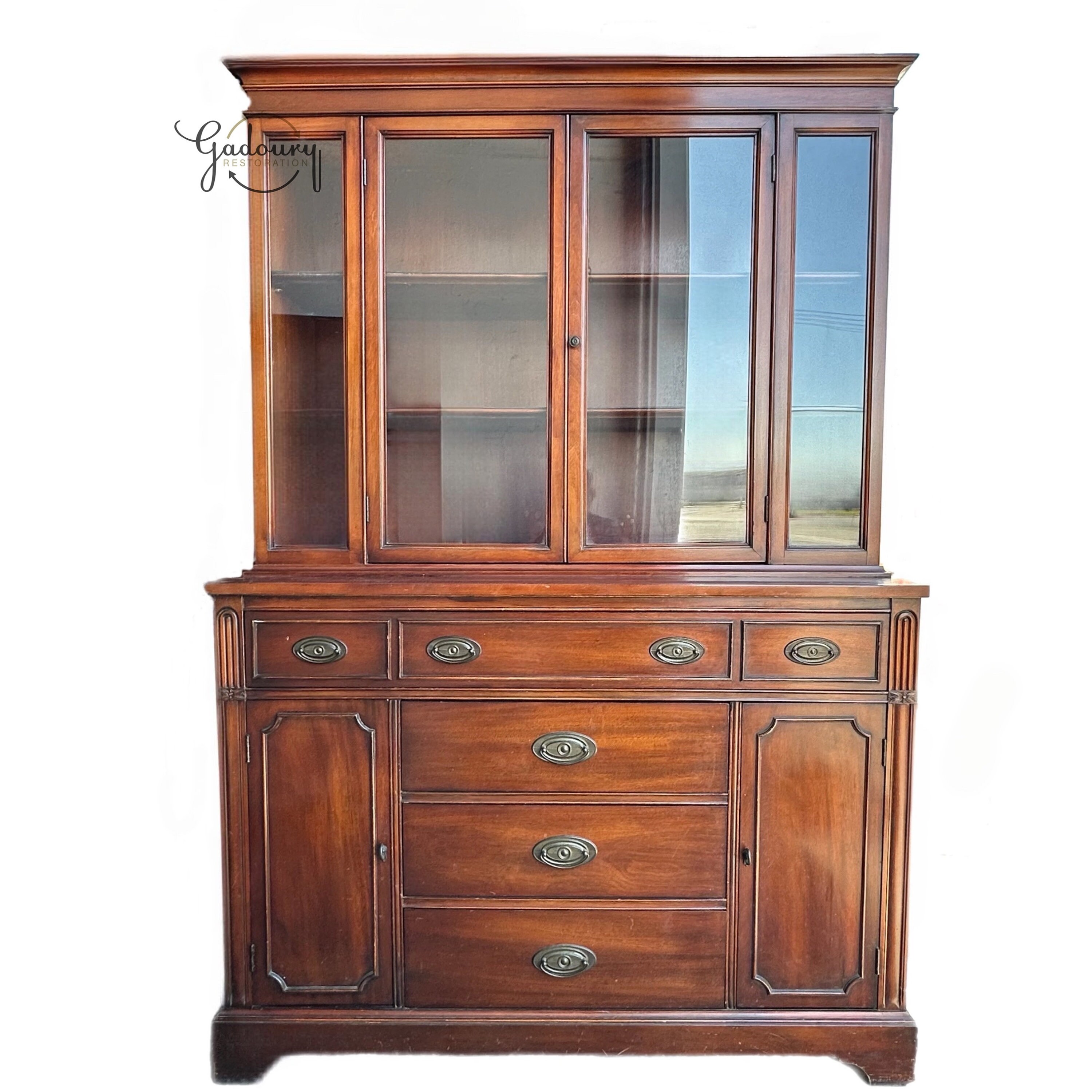 Mahogany hutch deals