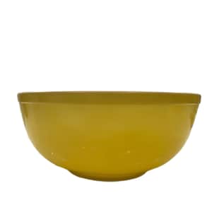 Vintage PYREX yellow round mixing bowl 4 quarts No number Early Model