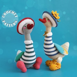 Crochet pattern Vincent the Goose | Amigurumi Crochet | PDF pattern | written and step by step photos |