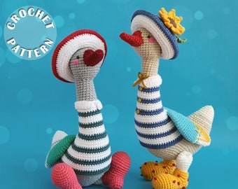 Crochet pattern Vincent the Goose | Amigurumi Crochet | PDF pattern | written and step by step photos |