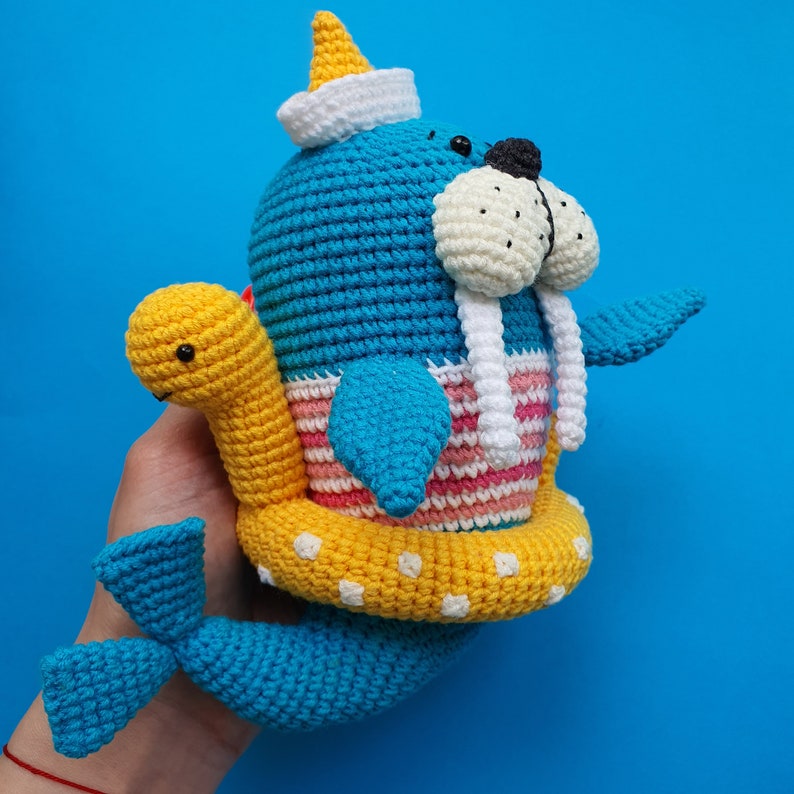 Crochet Pattern Triton the Walrus Amigurumi Crochet PDF Etsy