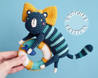 Crochet pattern Ollie the cat | Amigurumi Crochet | PDF pattern in English |