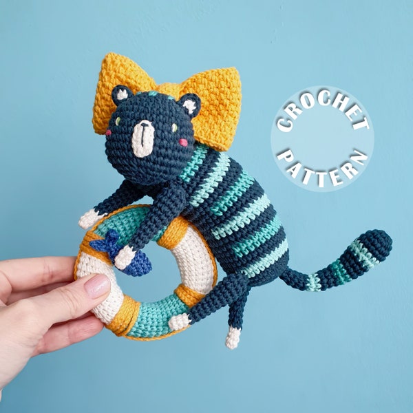 Crochet pattern Ollie the cat | Amigurumi Crochet | PDF pattern in English |