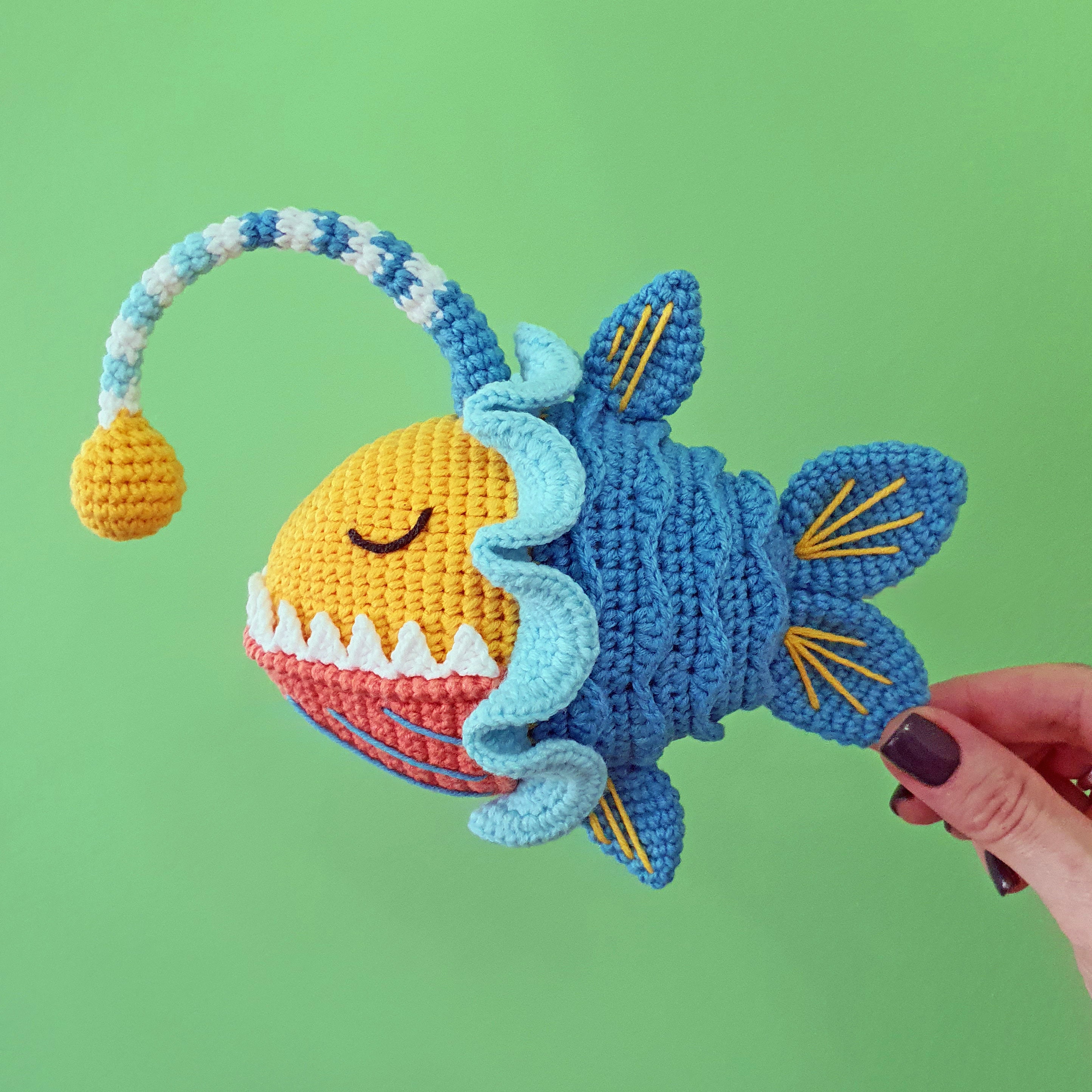 Crochet Pattern Sunny the Angler Fish Amigurumi Crochet Etsy Australia