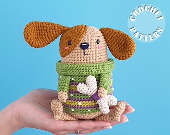 Crochet pattern Lucky the Dog | Amigurumi Crochet | PDF pattern in English |