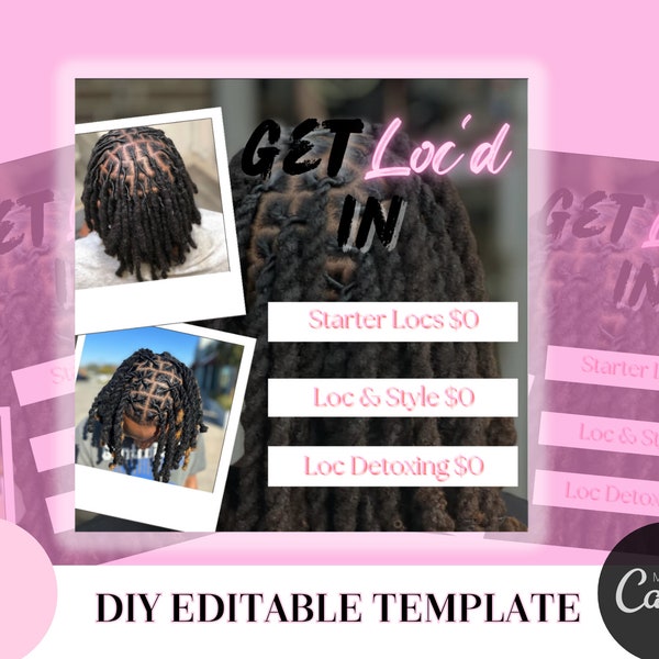 Loc Retwist flyers |Dreads Braids Butterflyer locs